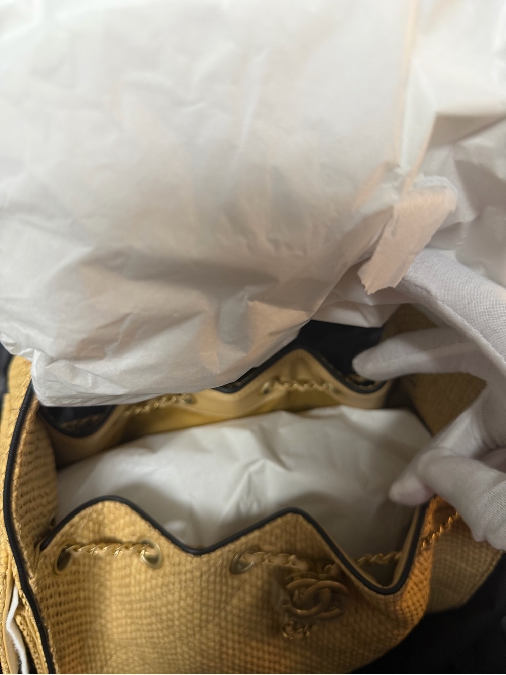 CHANEL 25 Raffia SMALL - Picture 12 of 13